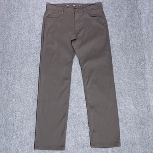 PrAna Brion Standard Fit Chino Pants Brown Stretch Hiking Outdoors Men's 36x34